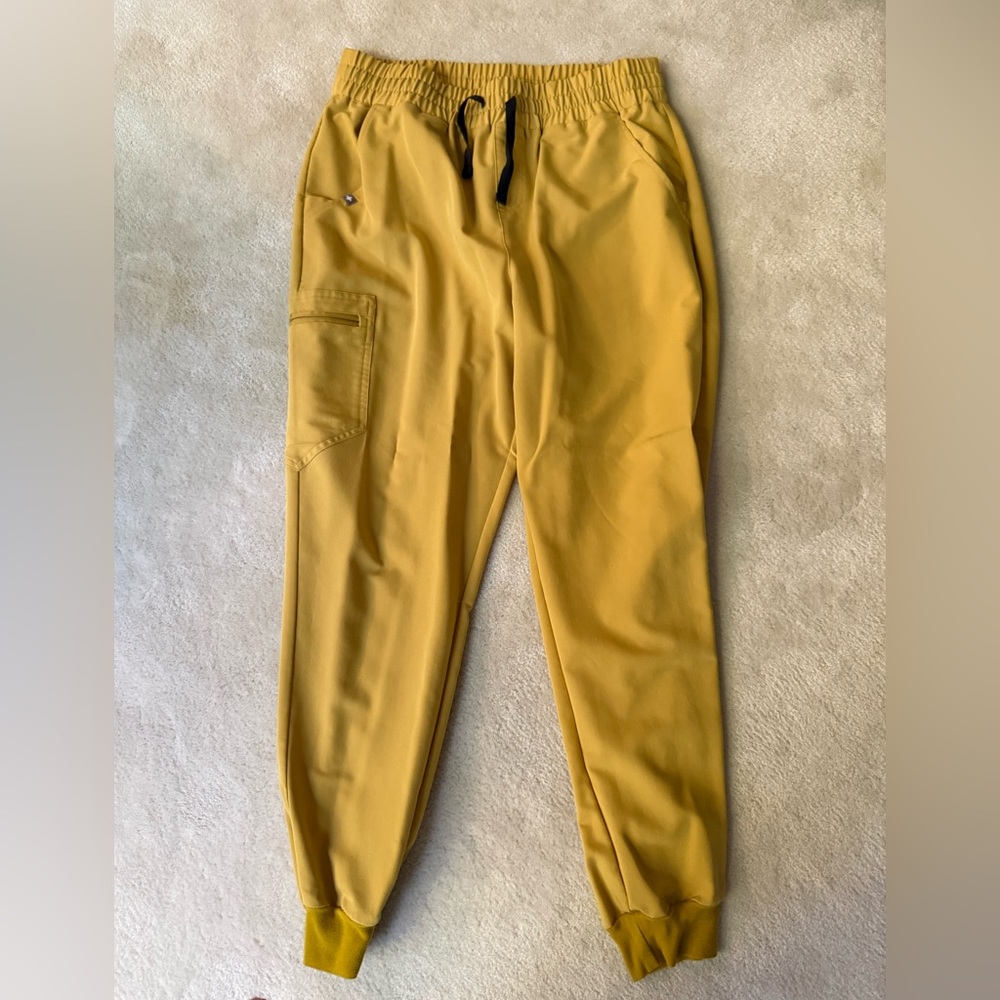 Light Gold Zamora™ - High Waisted Scrub Pants Jogger
